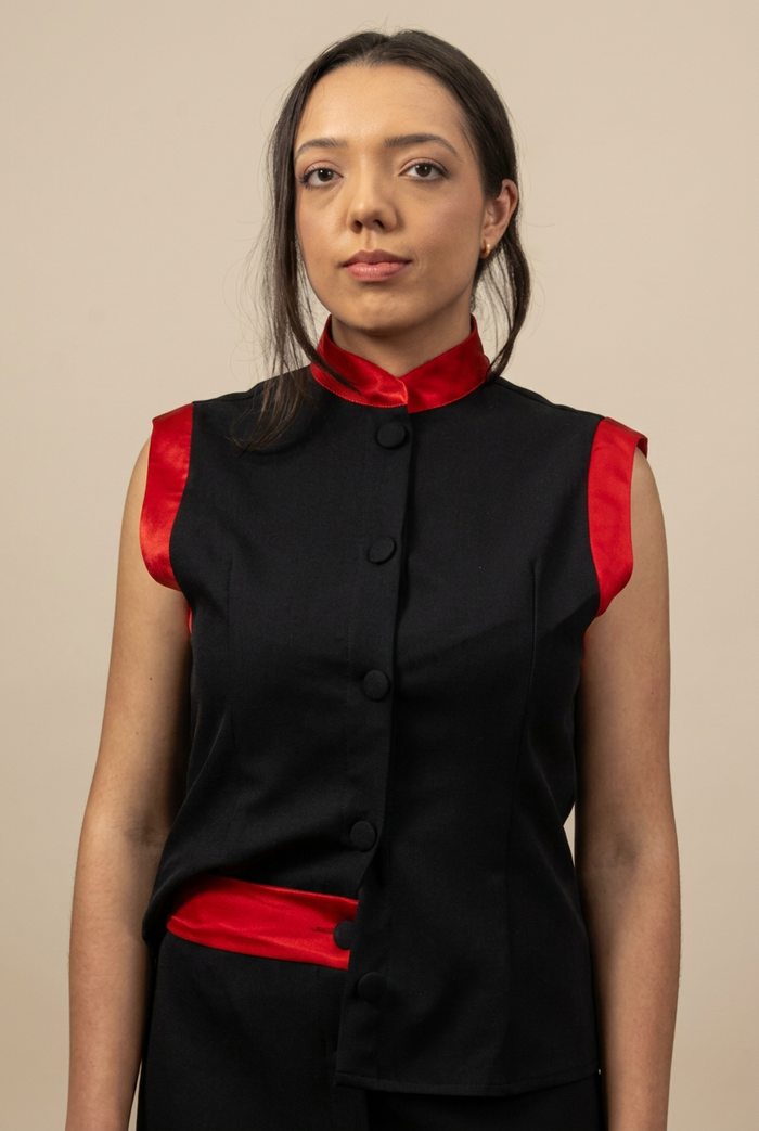 Blusa Conjunto Clássico Clark Black & Red