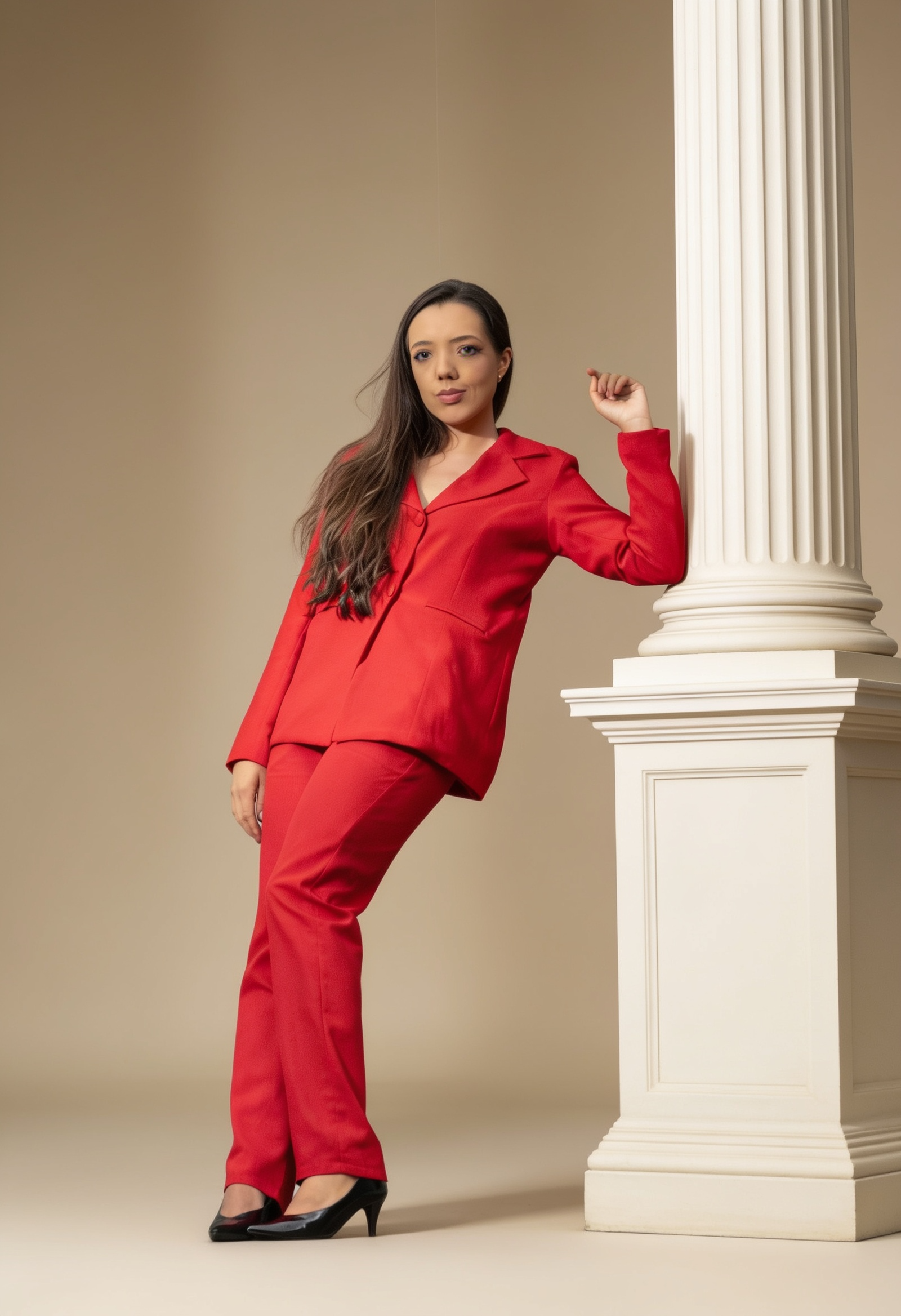 Blazer Terno Rubi Vermelho