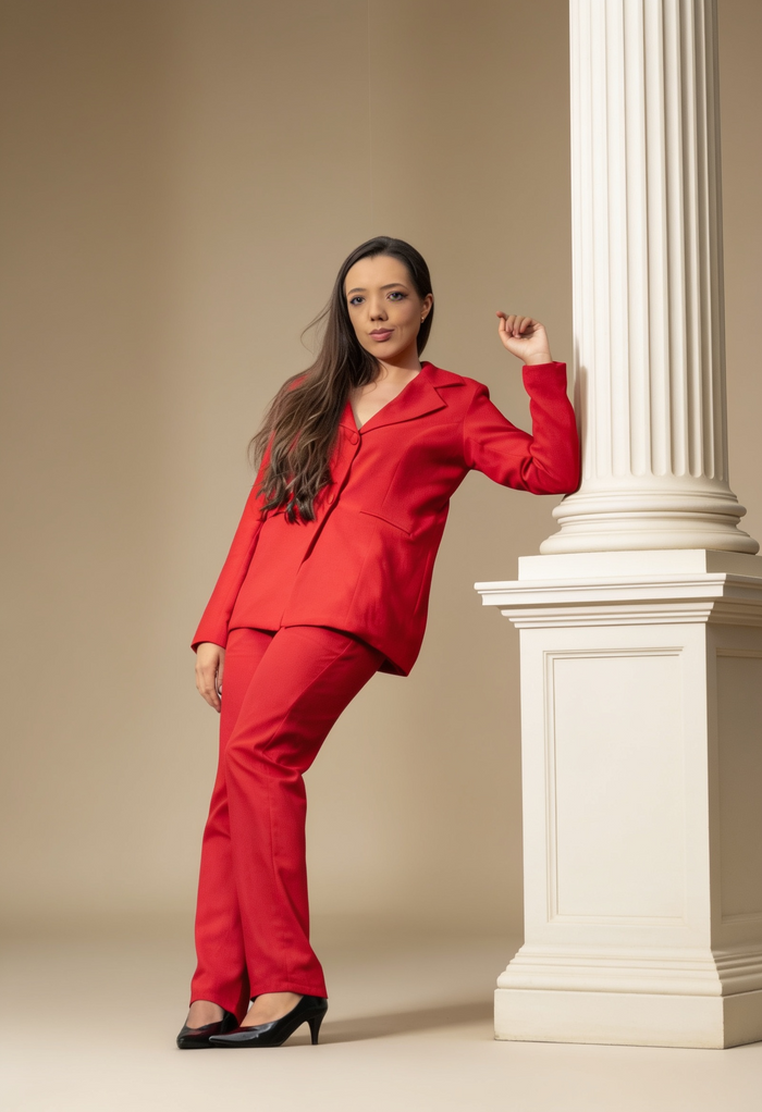 Calça Terno Rubi Vermelho