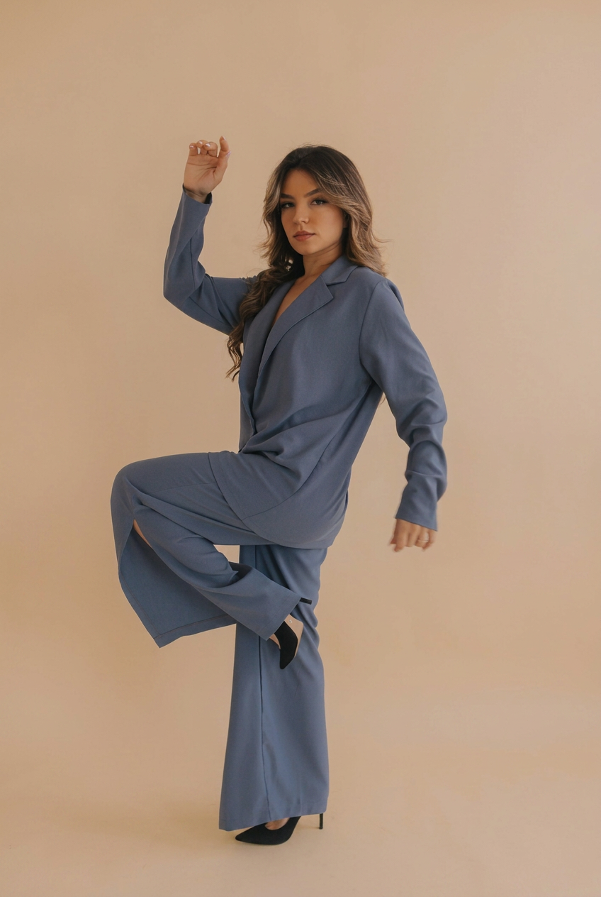 Conjunto Terno Sleep Wear Azul