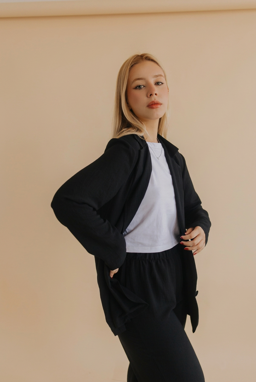 Conjunto Terno Sleep Wear Preto